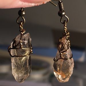 Rutilated Quartz Earrings